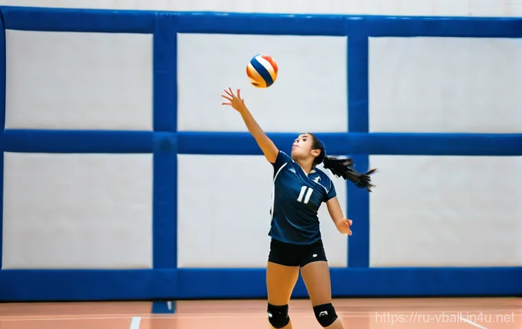배구 스파이크 연습 방법 - **Prompt:** A dynamic, full-body shot of a determined female volleyball player in a well-lit modern ...
