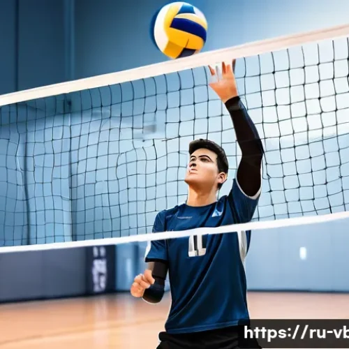 Home 32 배구 훈련 소모품 - **Prompt 1: Virtual Reality Volleyball Training Session**
"A male volleyball player, in his mid-...