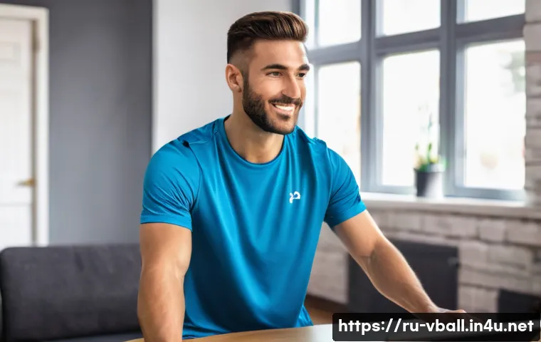 배구 관련 온라인 강의 - **"A focused male athlete in his mid-20s, with an athletic build, practicing volleyball passing tech...